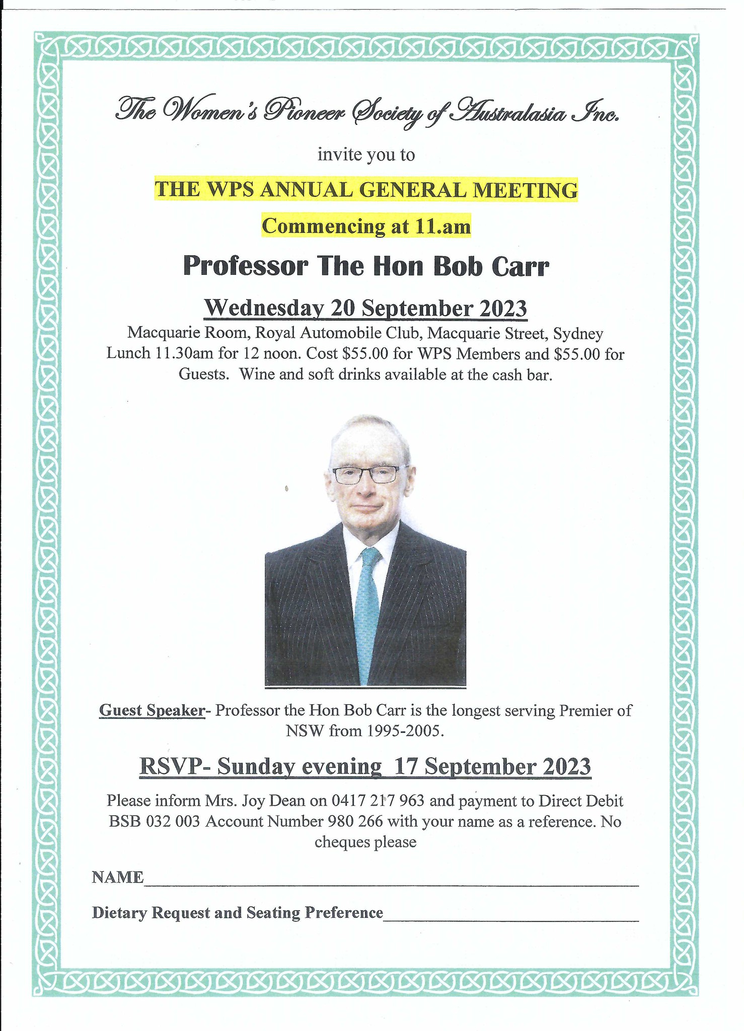 AGM + Bob
